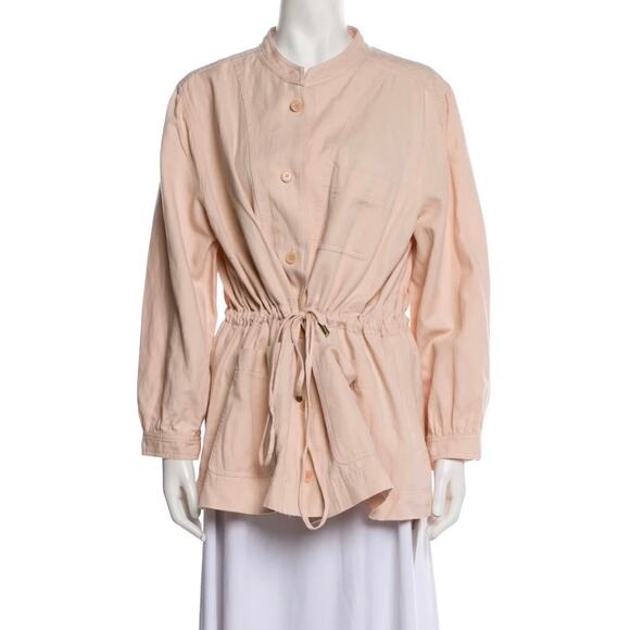 Apiece Apart Light Pink Linen Utility Jacket Size 10 - Picture 1 of 9